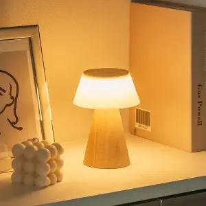 플라이토 모카 우드 인테리어 충전식 LED 무드등 C타입