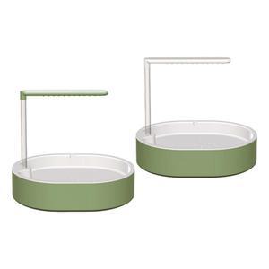 앵무새 욕조 새 목욕 샤워 박스 러브버드 순환식 물 급수 시스템 (골든파인치 중형 조류용)