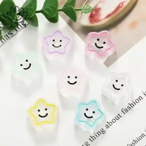 아크릴픽비즈 별모양 DIY아크릴장식 컬러비즈 세트 100개입 1봉 커머스픽101