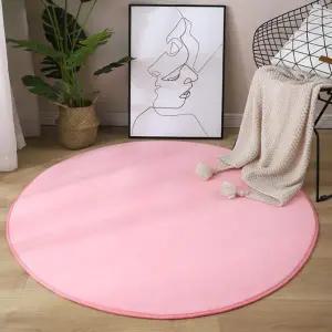 [아트박스]/위드마켓 [월데코]원형 러그 160cm(핑크)