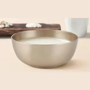 고급 한식 막걸리잔 유기 놋쇠 사발 물컵 소형 전통주