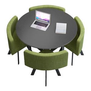 사무실 원형 테이블 회의실 탁자 탕비실 가죽 상담용 세트 미팅