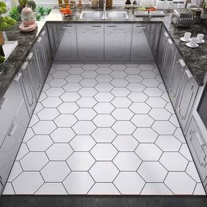 특대형주방매트 바닥매트 타일무늬 PVC방수 A타입 주방 방수 매트