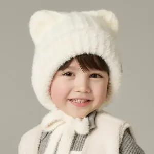 [롯데백화점]화이트샌즈 [아동]울 혼방 투톤 보닛햇 키즈 세르디 (3 colors)