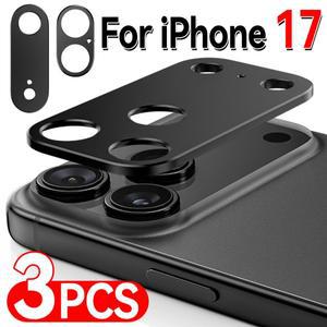 아이폰 17 프로 맥스용 메탈 카메라 렌즈 보호기 1/3개 알루미늄 합금 스티커 커버 캡 에어용
