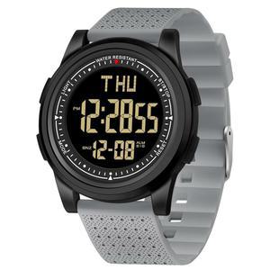 Bomieux 남성용 시계, 스톱워치 카운트다운 알람이 있는 초박형 디지털 시계 와이드 앵글 디스플레이 방수 미니멀리스트 선물