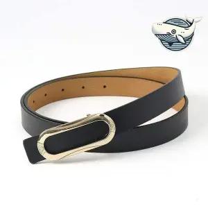 여성 캐주얼 소가죽 벨트 스타일리시 정장 블랙 벨트