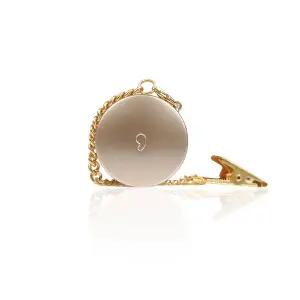 쉼표 휴대용 보청기 케이스 골드 초소형 원형 체인 클립형 - 충격방지 쿠션내장 국산 정품