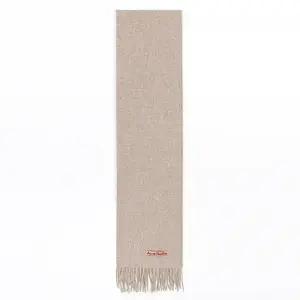 (당일) 25SS 아크네 스튜디오 핑크탭 오트밀 멜란지 울 프린지 머플러 CA0210 633