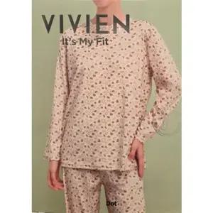 [갤러리아] [비비안] 홈 웨어 도트 밍크기모  상 하 세트 LP3083/LP3084