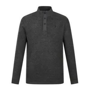 [골프] 남성 골지 조직 반버튼 긴팔티셔츠 211E3TH110_MG_GN