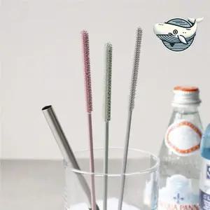 다용도 실리콘 세척솔 스트로우 브러시 세척기 실리콘솔