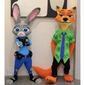 주토피아 주디 닉 나노 블럭 조립 취미 장식 에스티