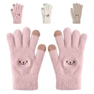 키즈트리 아동 키즈 여아 남아 어린이 초등학생 방한 니트 손가락 터치 장갑 ST-147