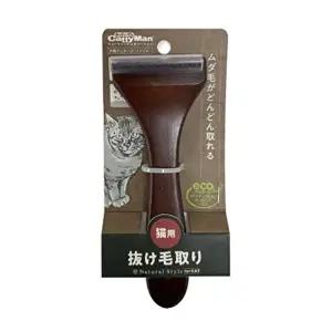 [셀러허브 스포츠레저]고양이 죽은털관리용 우드 브러쉬 D11602 강아지빗질