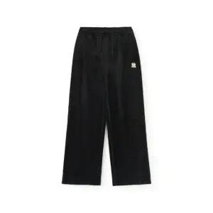 MLB바지 PQJ 3FPTB0346-50BKS 여성 베이직 스몰로고 골지 벨로아 세미 와이드팬츠 뉴욕양키스