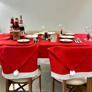산타모자 의자커버 홈파티 까페 레드커버 성탄절 데코/식탁보/테이블보/파트/크리스마스/겨울/이벤트/행사