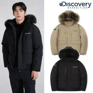 [디스커버리](강남점)[강남점 단독 정가 55만원] 남성 밀포드 라쿤퍼 구스다운 점퍼 숏패딩 겨울 자켓 D...