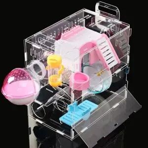 DIY 햄스터 케이지 시소집 키우기 용품 고슴도치