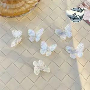 홀로그램 미니 나비 악어 집게핀 색다른 스타일