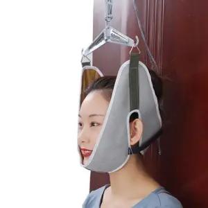 목 보호대 가정용 경추 견인치료기 목 견인기 디스크 수동 문고리 스트레처 스트레칭 목베개 교정기