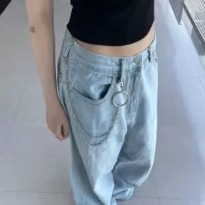 추천템 인기 스트랩 바지 체인 실버