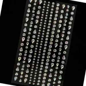 [하프클럽/]큐빅 물방울 스티커 네일아트 장식 보석형 행사 데코용