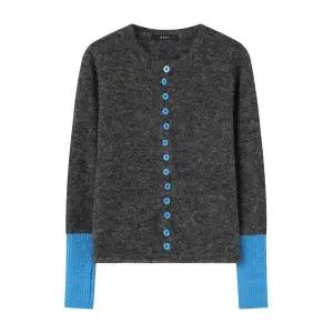 [GGPX]컬러 버튼 소매 배색 니트 가디건 GPDCK001D _P407946416