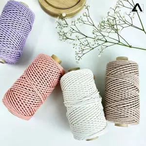 마크라메 컬러 면로프 48합 가방 뜨개실 면실