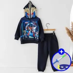 유아 겨울 헬로카봇 가면 반집업 상하복 남아 런던아이