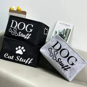 [골드스마일]다용도 정리함 반려동물 장난감 뼈다귀손잡이 수납함 튼튼한정리함