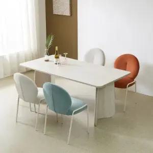 부에나 스톤 포세린 세라믹 1600 와이드 4인 식탁세트 의자4개)