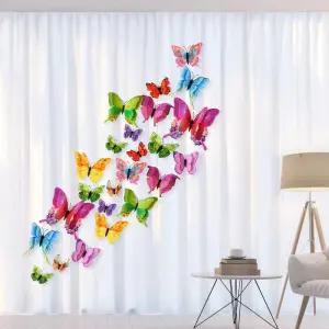 축제 분위기 홈 작업대 파티 24 장식 핀 PVC 3D 방 DIY 커튼 나비 시뮬레이션