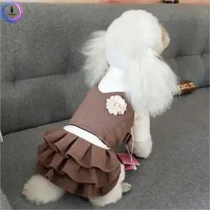 [콩심팥심]플라워브로치 반려동물 평상복