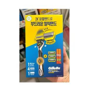 질레트 프로쉴드 옐로우 파워 (핸들+4입날+미니젤)