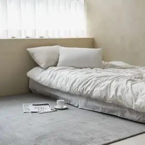 코지 극세사 스트라이프 거실 러그 100x150cm 반평 포인트 카페트 극세사러그