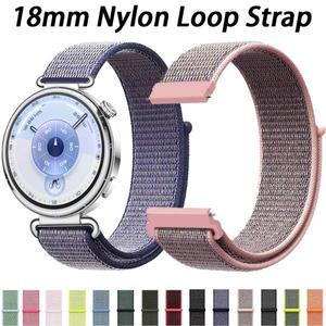 화웨이 워치 GT6, GT4 41mm용 18mm 나일론 루프 스트랩, 편안한 시계줄형 손목밴드, Pro 42mm, 샤오미 S4