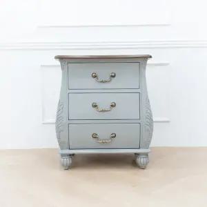 [리체갤러리] 보나끄 빈티지 그레이 3단 협탁