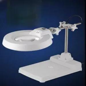 스탠드 확대경 돋보기 정밀작업 20배 램프 작업용 고배율 책상 현미경 독서