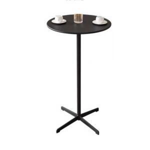 스탠딩 테이블 원형 탁상 사무실 탁자 60cm 검정 원형식탁 스텐 사진 디자인 높은식탁