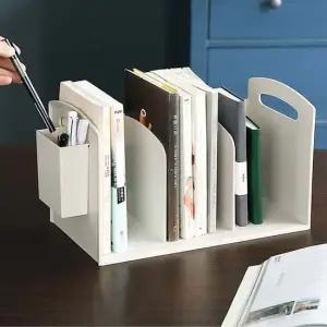 GDM 3칸 책꽂이 책정리 연필꽂이 L형 도서관용 튼튼한철재북앤드 책꽂이 책고정대 책정리대