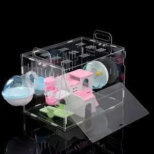 [셀러에이드]DIY 아크릴 햄스터 케이지 풀세트 햄스터키우기 그네