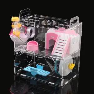 [셀러에이드]DIY 아크릴 햄스터 케이지 풀세트 햄스터키우기 시소