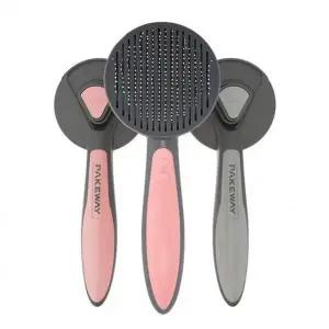 [콩심팥심]강아지빗 러쉬 고양이빗 애견빗 반려 원터치브 동물