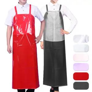 우레탄 방수 앞치마 김장 작업용 설거지 물청소 수산시장 주방 정육점 AV01