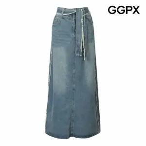 [GGPX] 프린지 데님 맥시 스커트 (GP9SK003B)