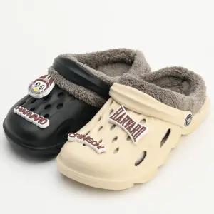 하버드 우모 기모 여자 남자 커플 성인 방한 겨울 EVA샌들