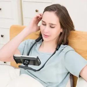 목에거는 스마트폰 목거치대 핸드폰 넥거치대 자바라 핸즈프리넥거치대