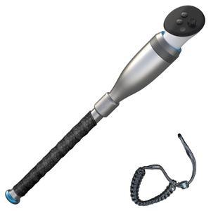 메타 퀘스트 3s/3/2용 VR 야구 배트 부착물, 현실감을 위한 그립 테이프가 있는 알루미늄 핸들 액세서리(가중치 실버)