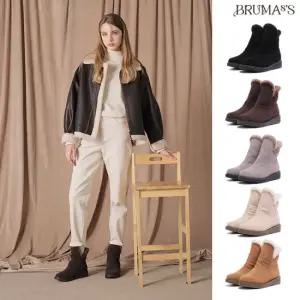 브루마스 25FW 소가죽 클로에 퍼부츠(방수)